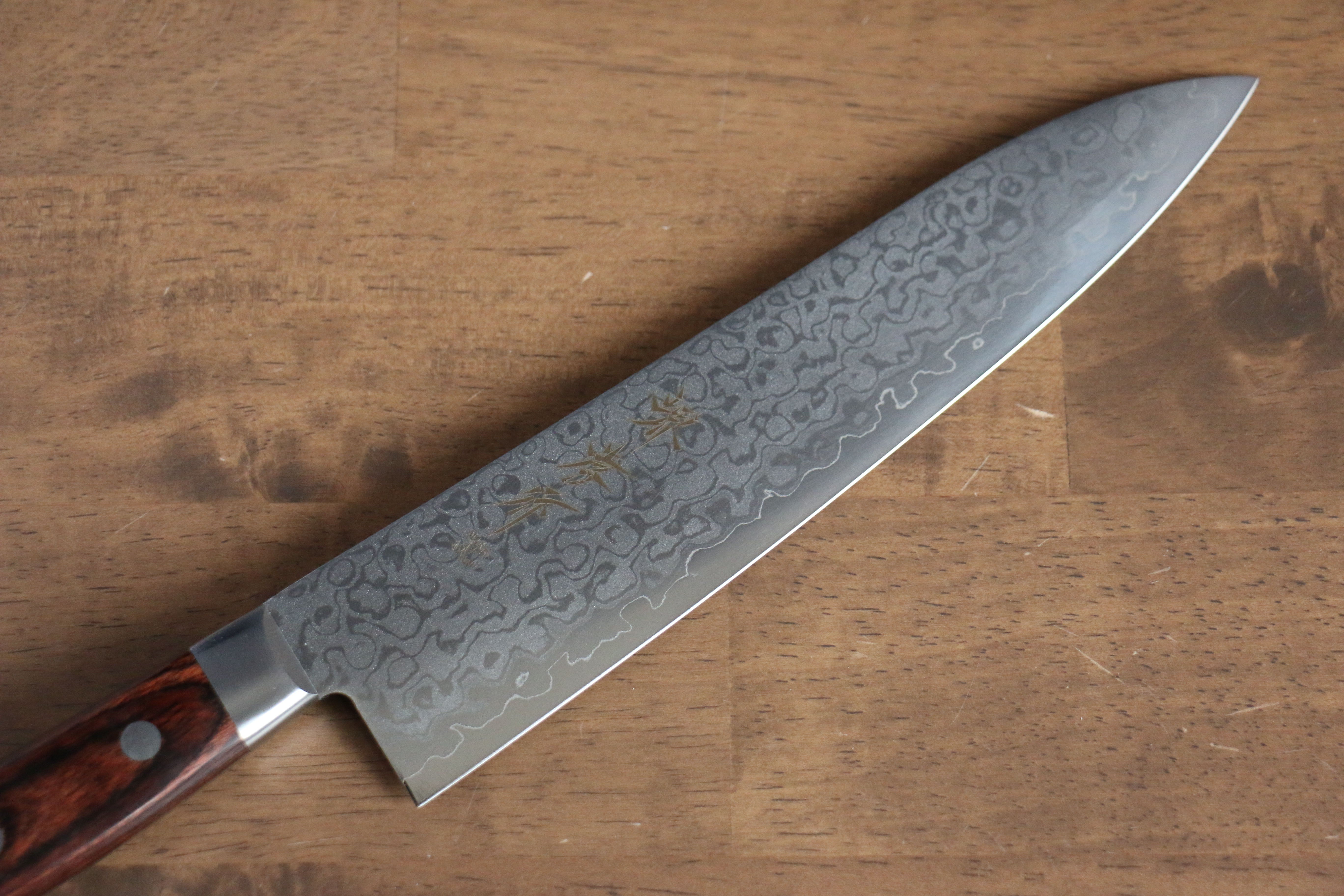 Sakai Takayuki VG10 17 Layer Damascus Mirrored Finish Gyuto 210mm - Japanny - Best Japanese Knife