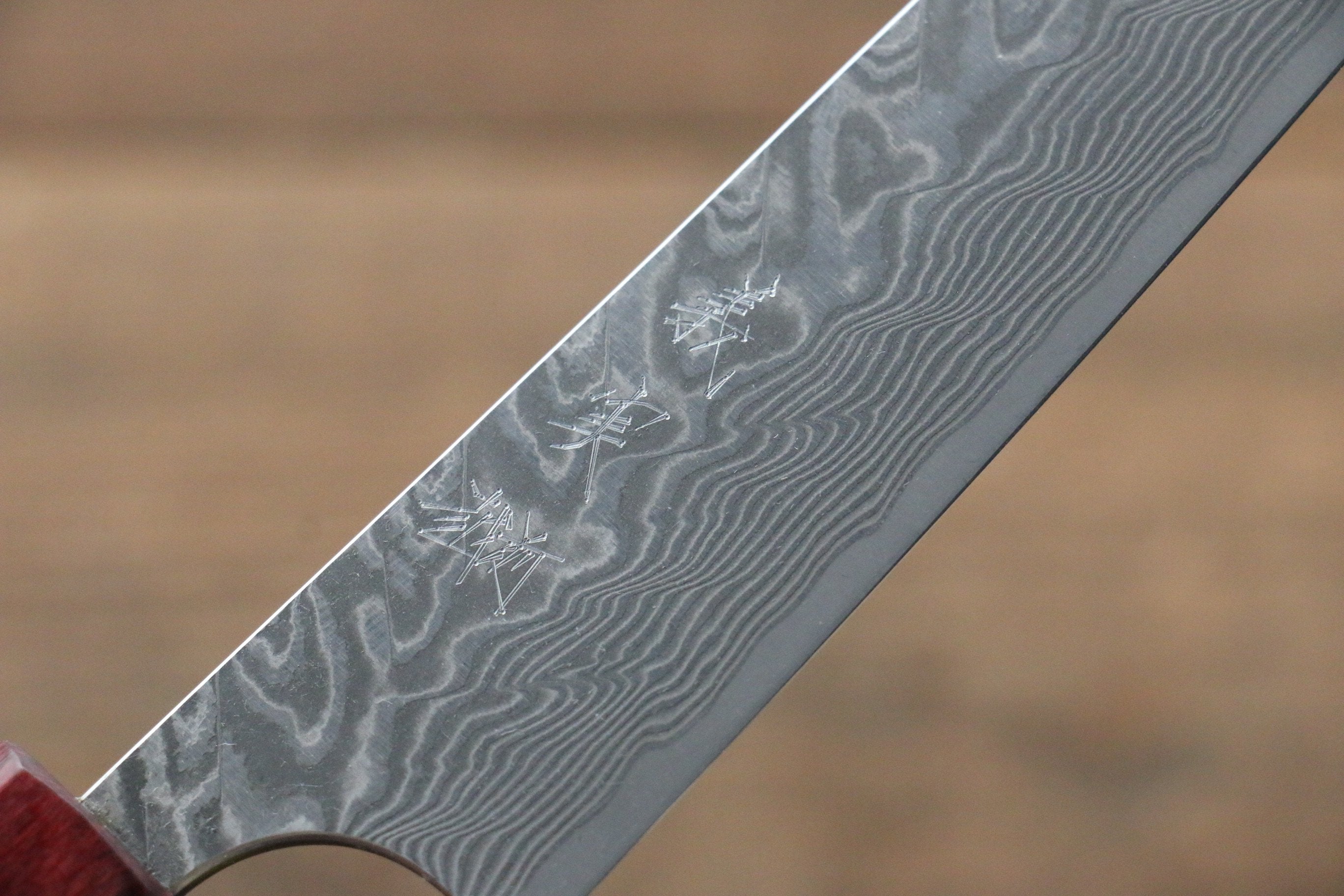 Yoshimi Kato SG2 Damascus Petty Japanese Chef Knife 150mm with Honduras Handle - Japanny - Best Japanese Knife