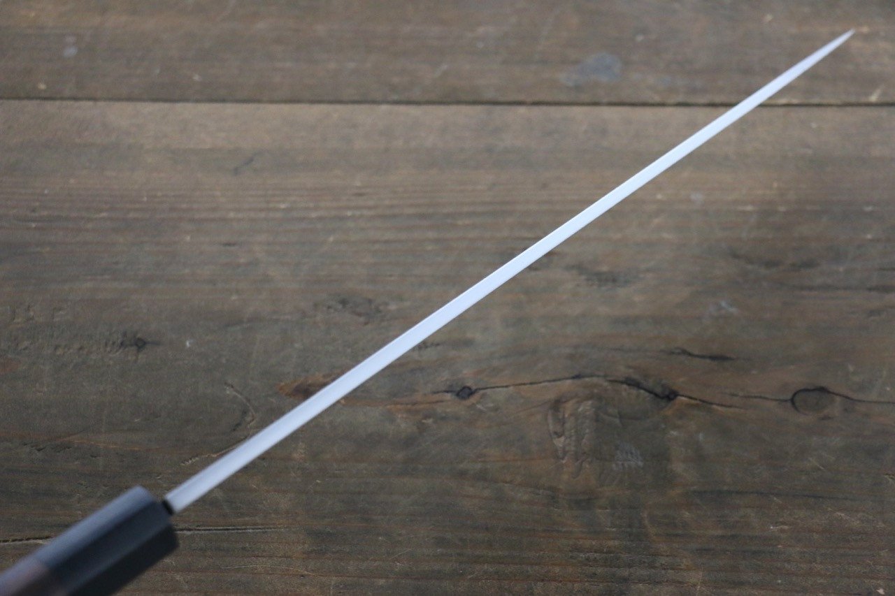 [Left Handed] Hideo Kitaoka White Steel No.2 Damascus Yanagiba Japanese Chef Knife 300mm - Japanny - Best Japanese Knife