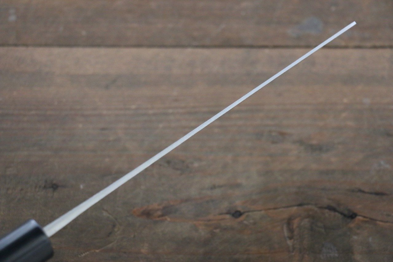 Shungo Ogata White Steel No.2 Damascus Migaki Finished Nakiri 165mm Shitan Handle - Japanny - Best Japanese Knife