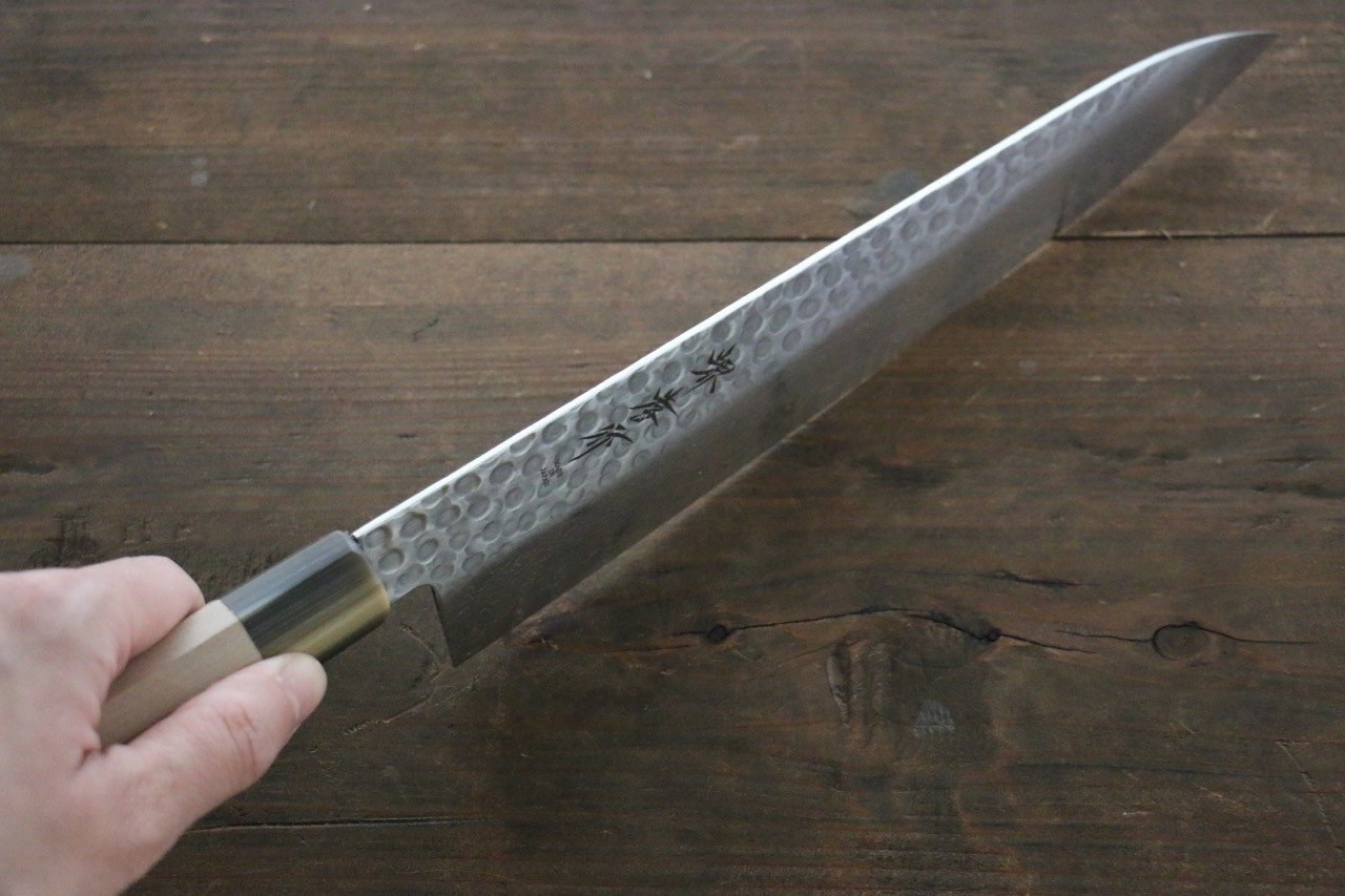 Sakai Takayuki AUS10 45 Layer Damascus Gyuto 240mm Magnolia Handle - Japanny - Best Japanese Knife