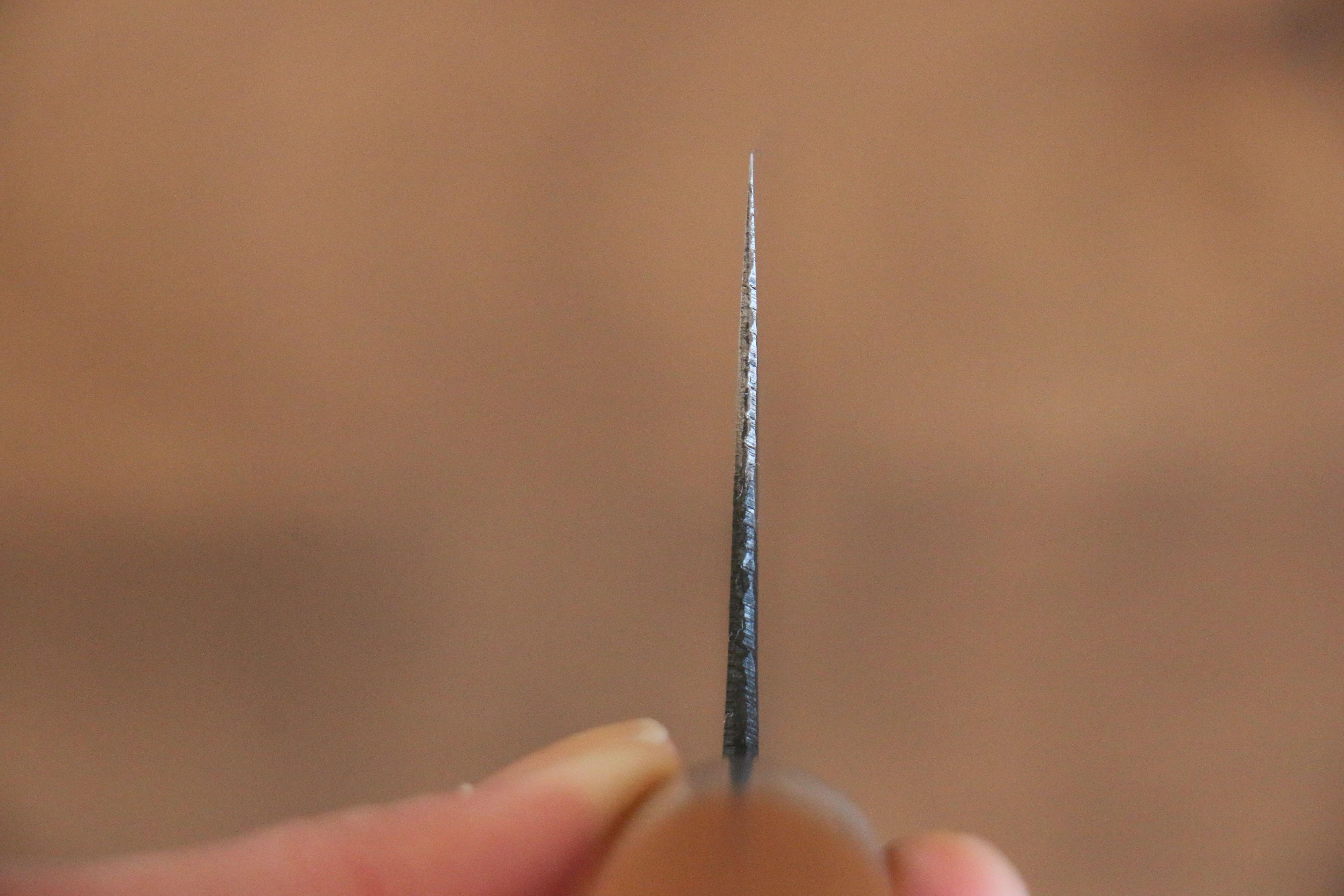 Nao Yamamoto White Steel Kurouchi Nakiri 165mm Cherry Wood Handle - Japanny - Best Japanese Knife