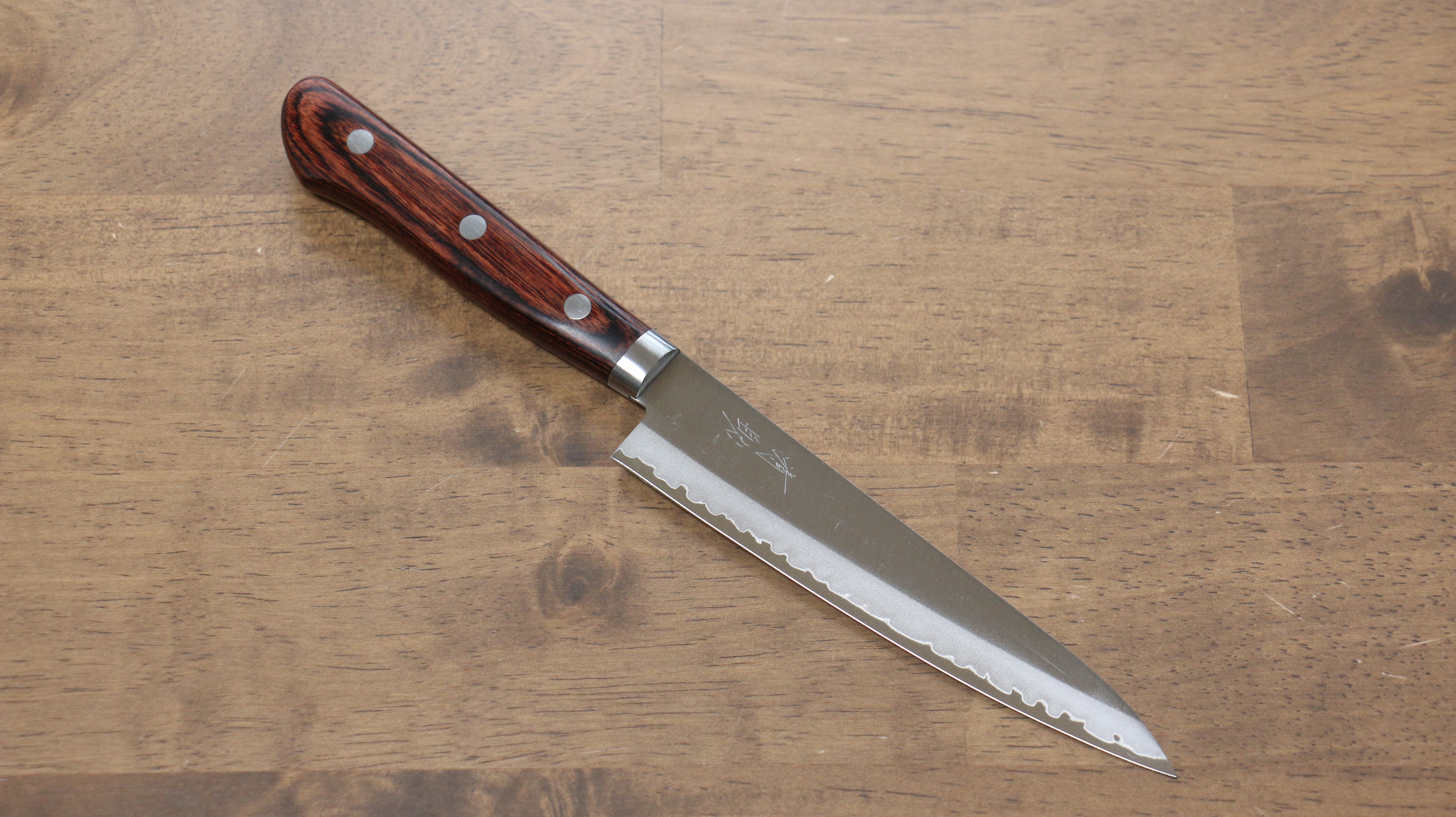 Seisuke VG1 Petty-Utility 135mm Mahogany Handle - Japanny - Best Japanese Knife