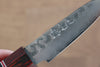 Seisuke VG10 Damascus Paring 80mm Black Pakka wood Handle - Japanny - Best Japanese Knife