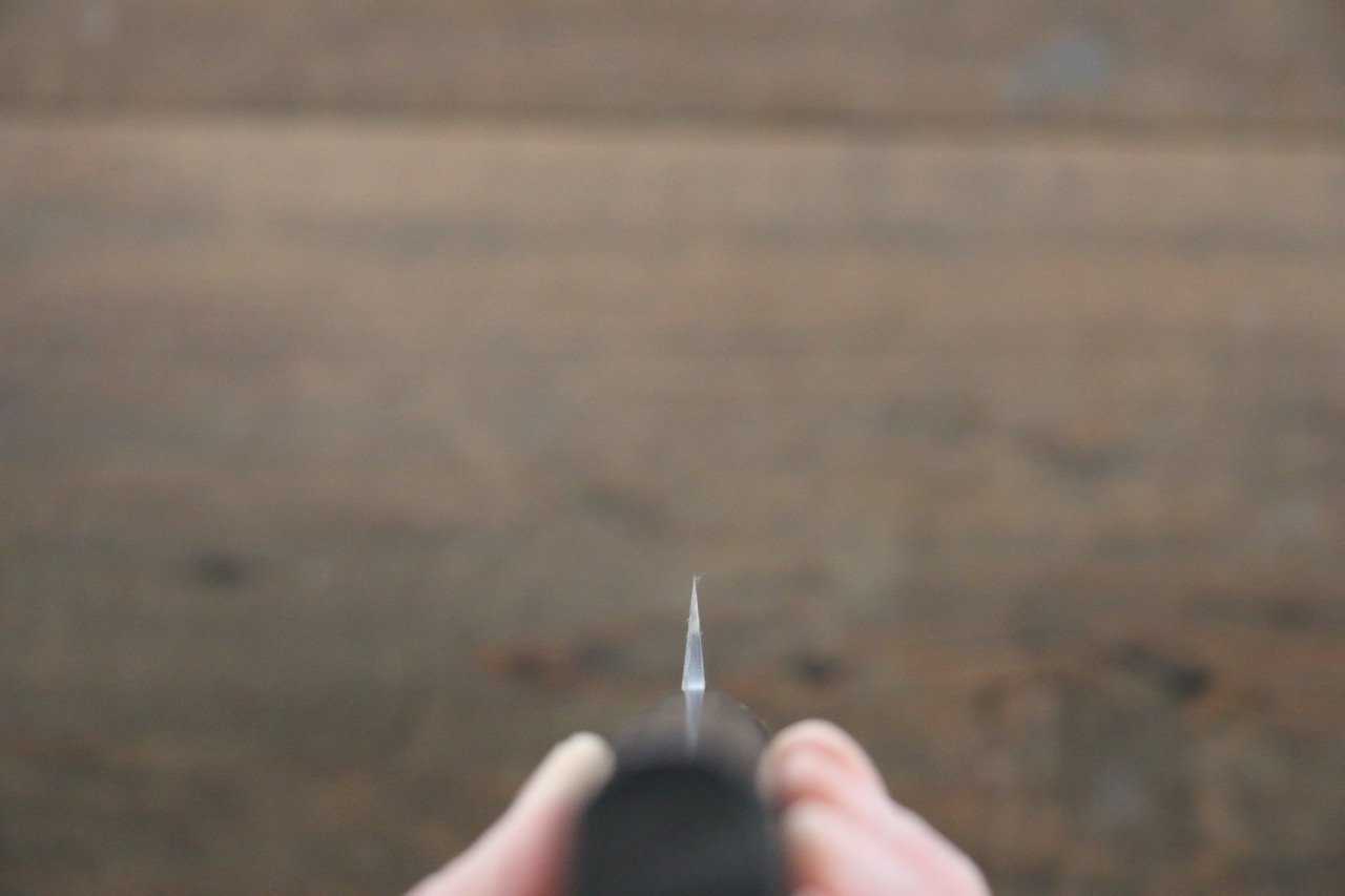 Hideo Kitaoka White Steel No.2 Damascus Yanagiba 210mm Shitan Handle - Japanny - Best Japanese Knife