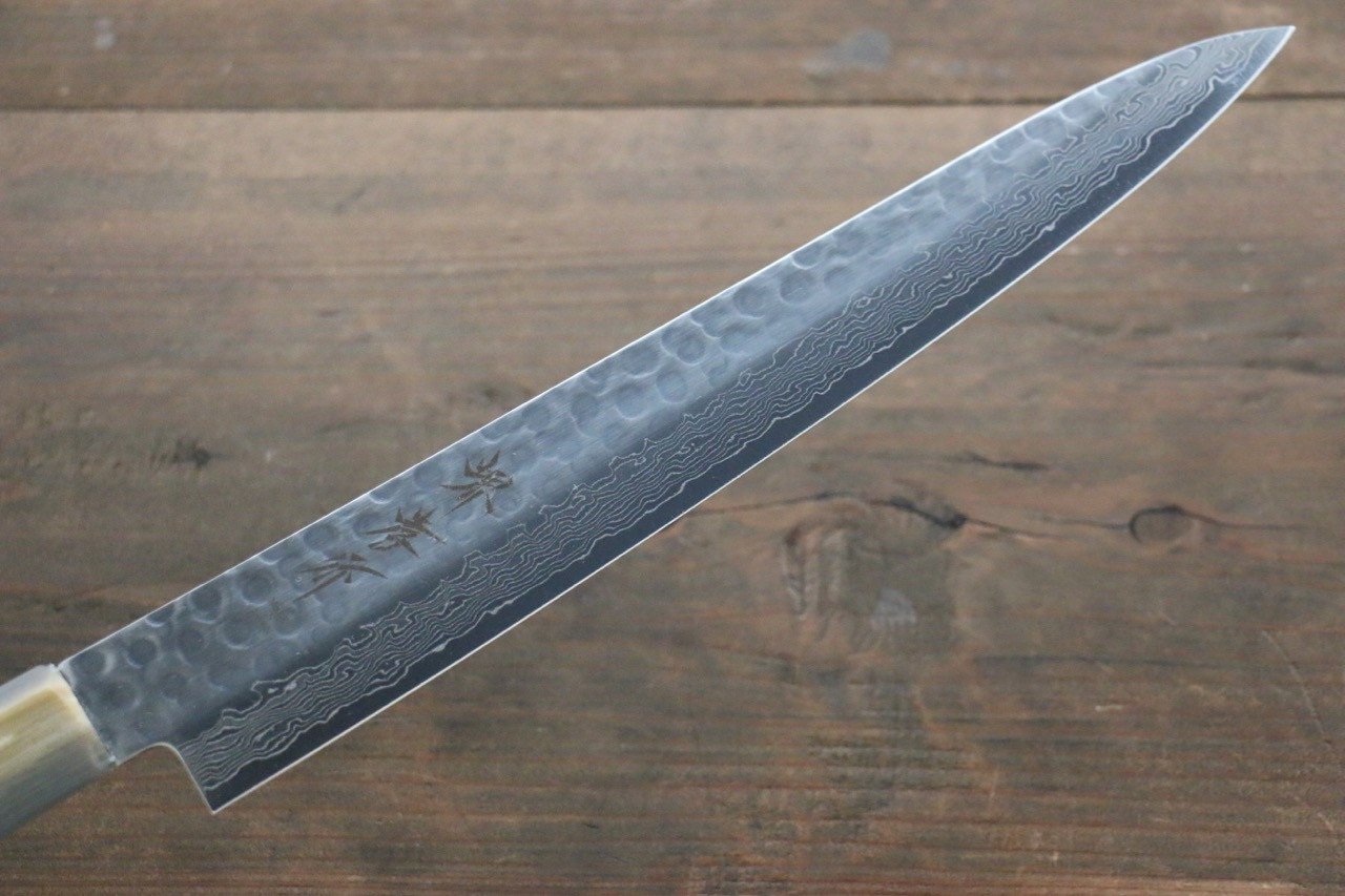 Sakai Takayuki AUS10 45 Layer Damascus Sujihiki 240mm Magnolia Handle - Japanny - Best Japanese Knife