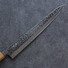 Seisuke Tsukikage AUS10 Migaki Finished Hammered Damascus Sujihiki 270mm Oak Handle - Japanny - Best Japanese Knife