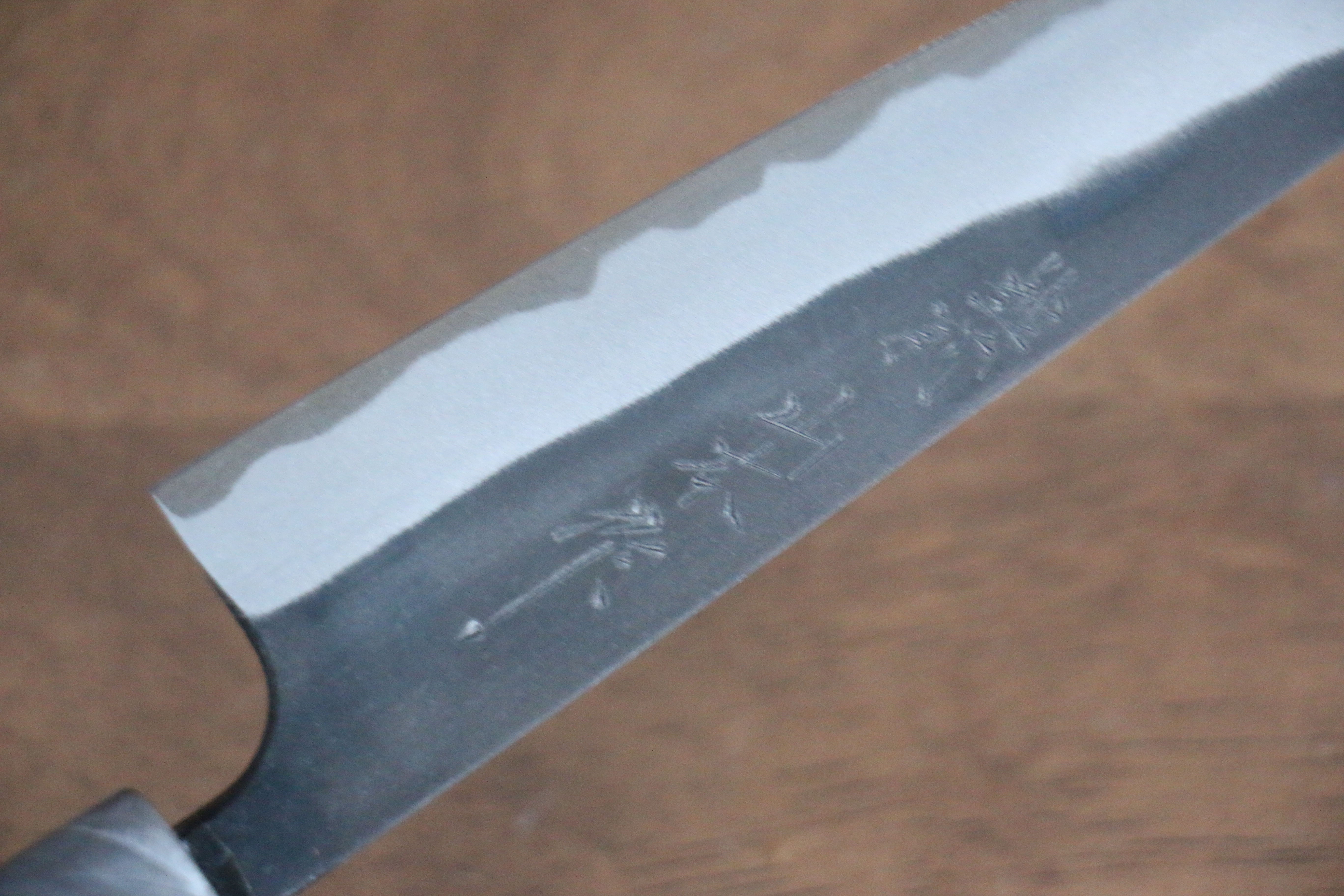 Nao Yamamoto White Steel No.2 Kurouchi Petty-Utility 140mm Cherry Wood Handle - Japanny - Best Japanese Knife