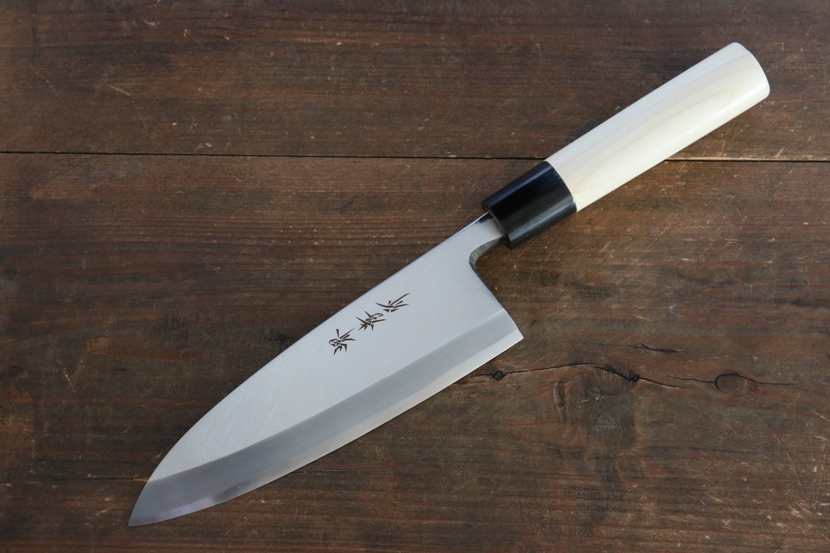 Sakai Takayuki [Left Handed] Kasumitogi White Steel Deba - Japanny - Best Japanese Knife