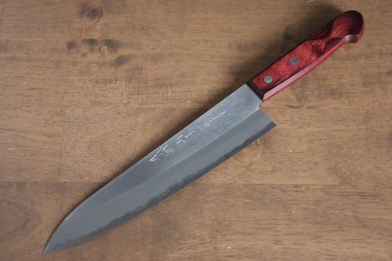 Nao Yamamoto White Steel No.2 Gyuto 210mm Red Pakka wood Handle - Japanny - Best Japanese Knife