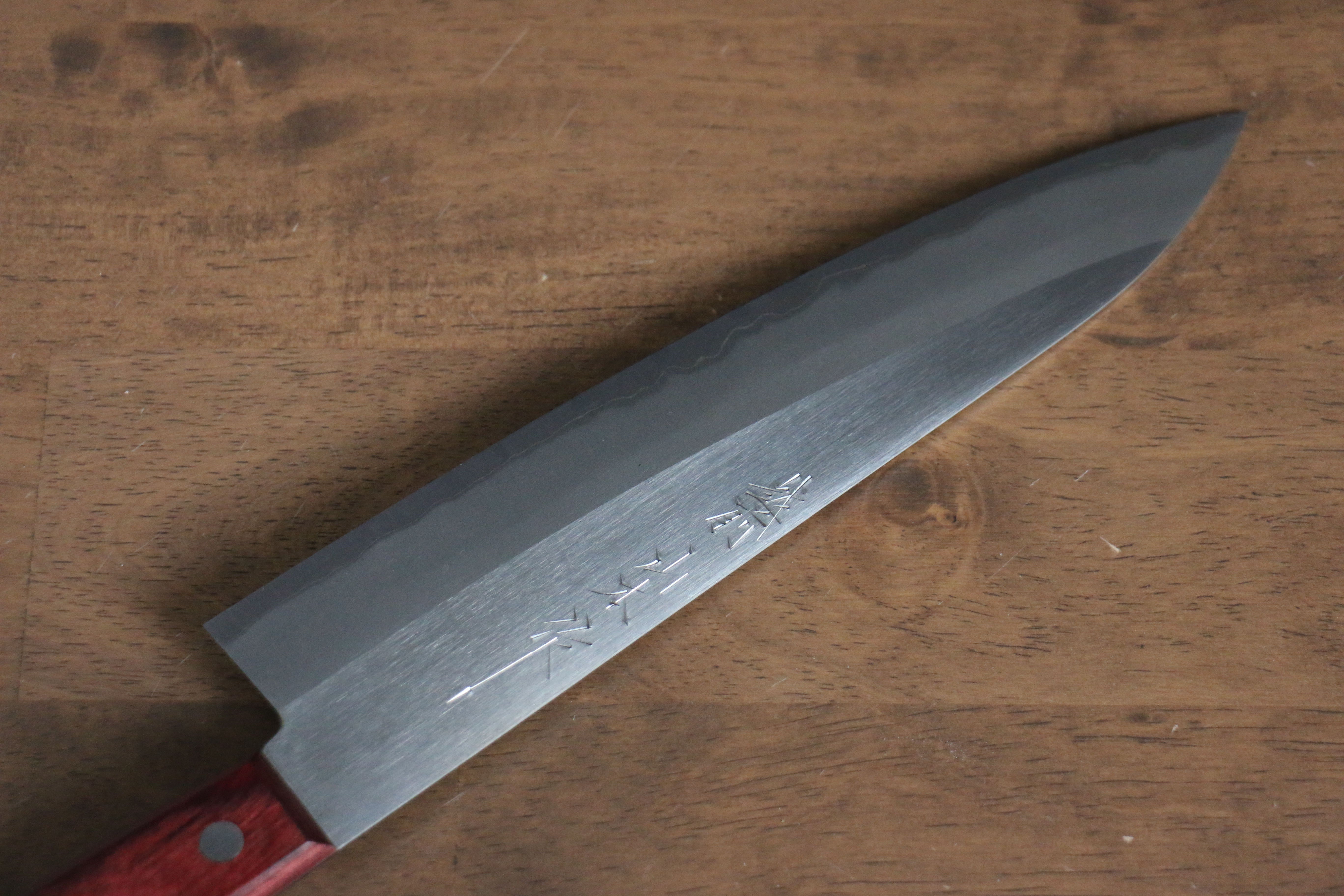 Nao Yamamoto White Steel No.2 Gyuto 210mm Red Pakka wood Handle - Japanny - Best Japanese Knife