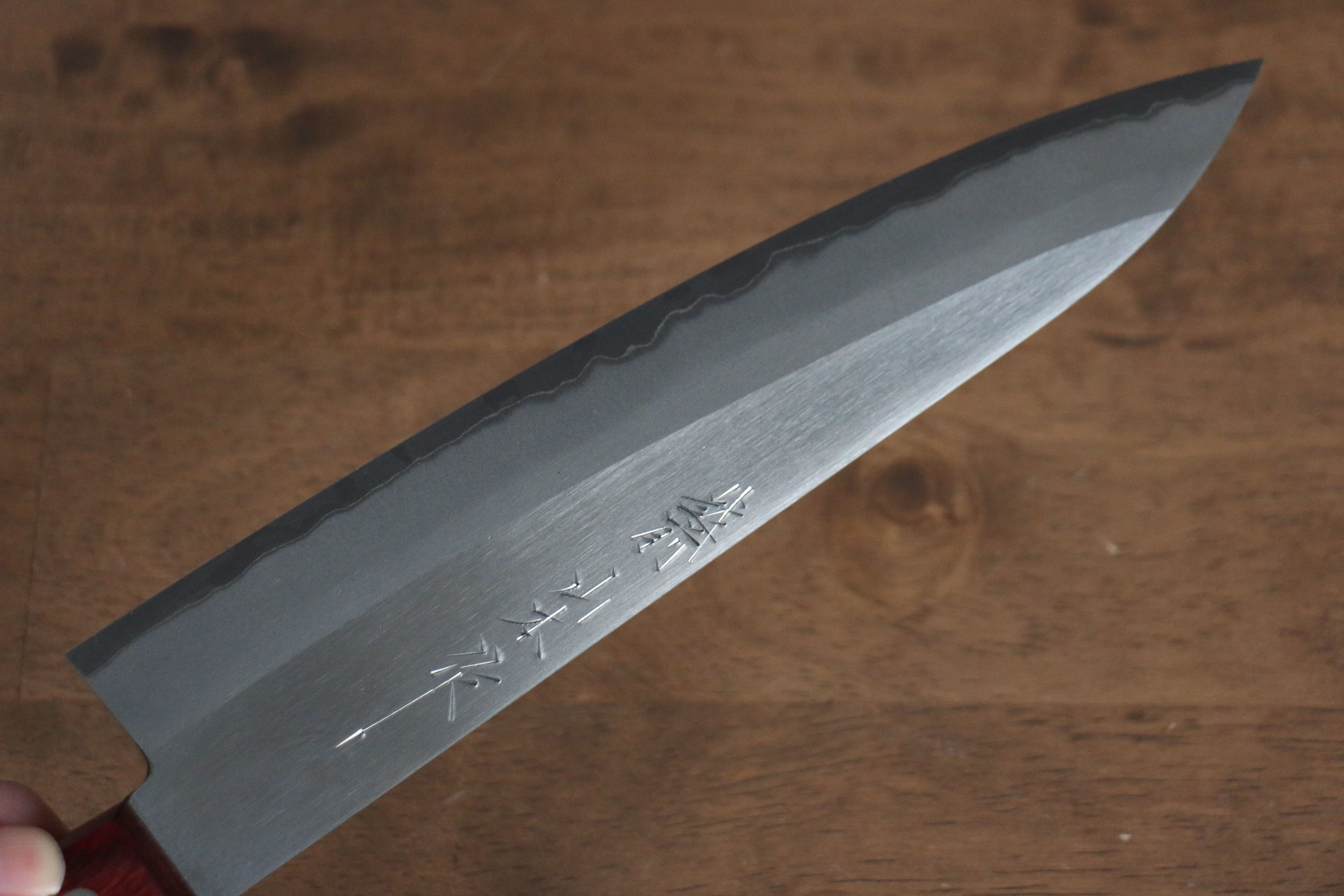 Nao Yamamoto White Steel No.2 Gyuto 210mm Red Pakka wood Handle - Japanny - Best Japanese Knife