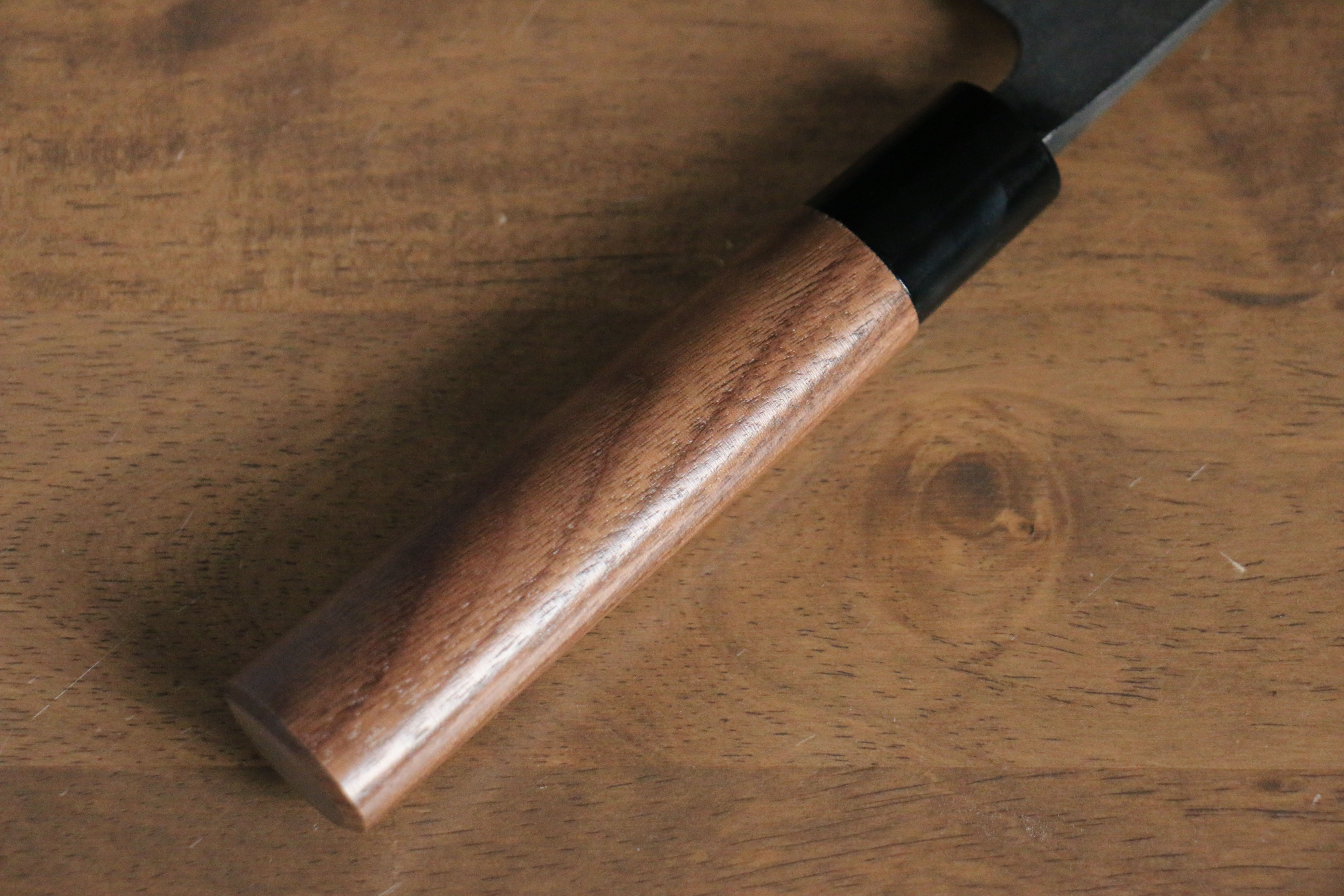 Nao Yamamoto Blue Steel Kurouchi Gyuto 210mm Walnut Handle - Japanny - Best Japanese Knife