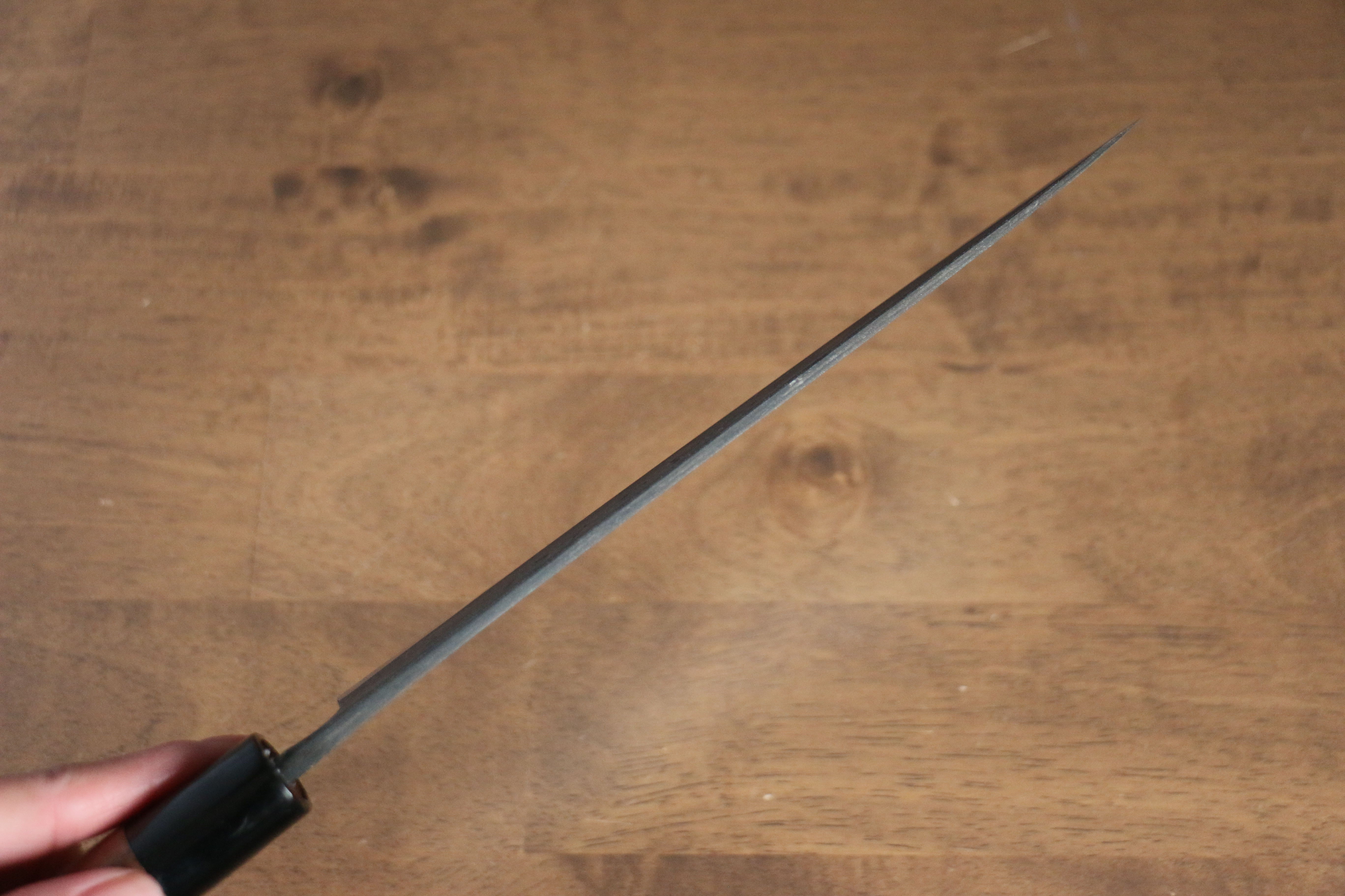 Nao Yamamoto Blue Steel Kurouchi Gyuto 210mm Walnut Handle - Japanny - Best Japanese Knife