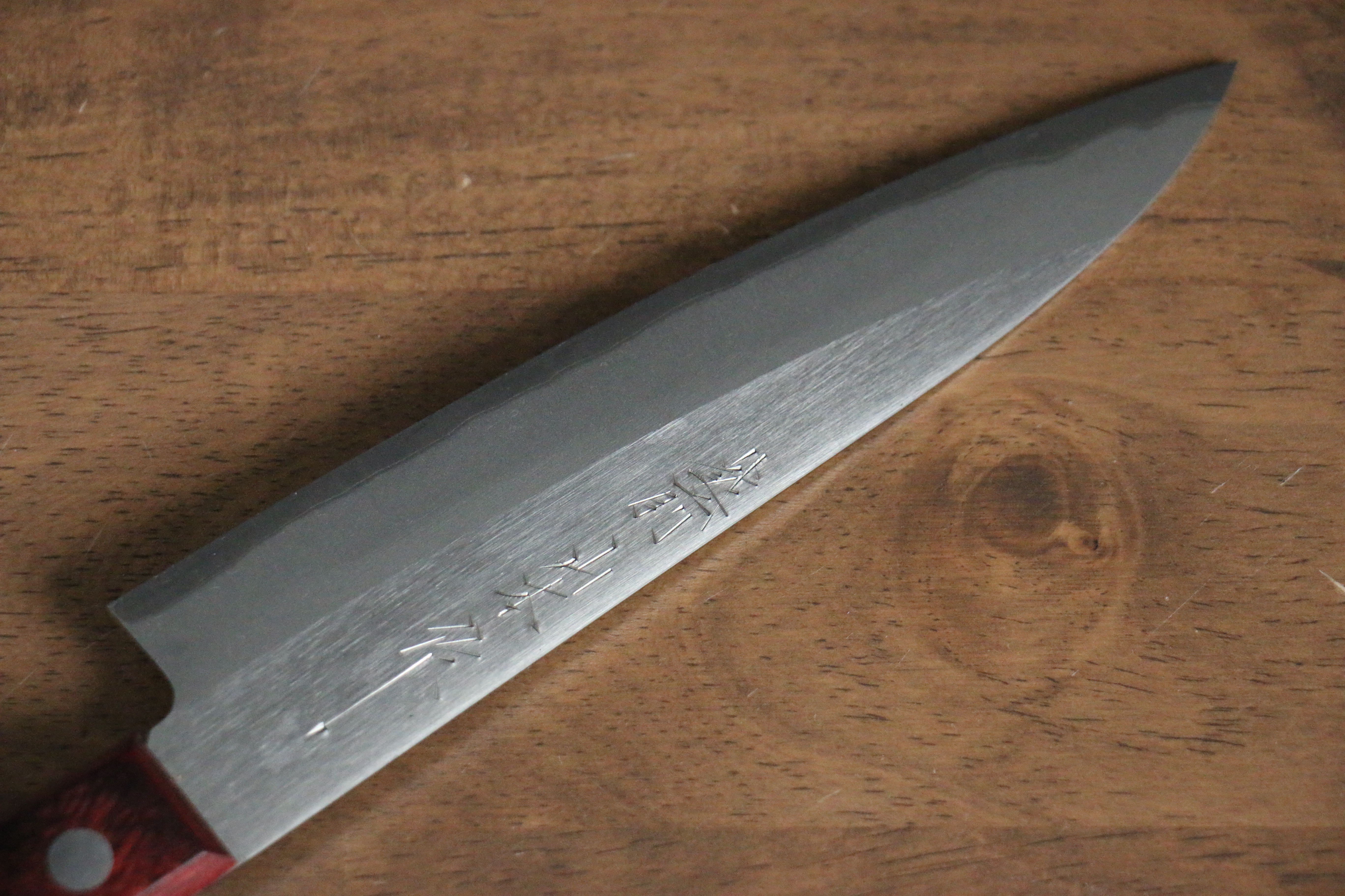 Nao Yamamoto White Steel No.2 Petty-Utility 150mm Red Pakka wood Handle - Japanny - Best Japanese Knife