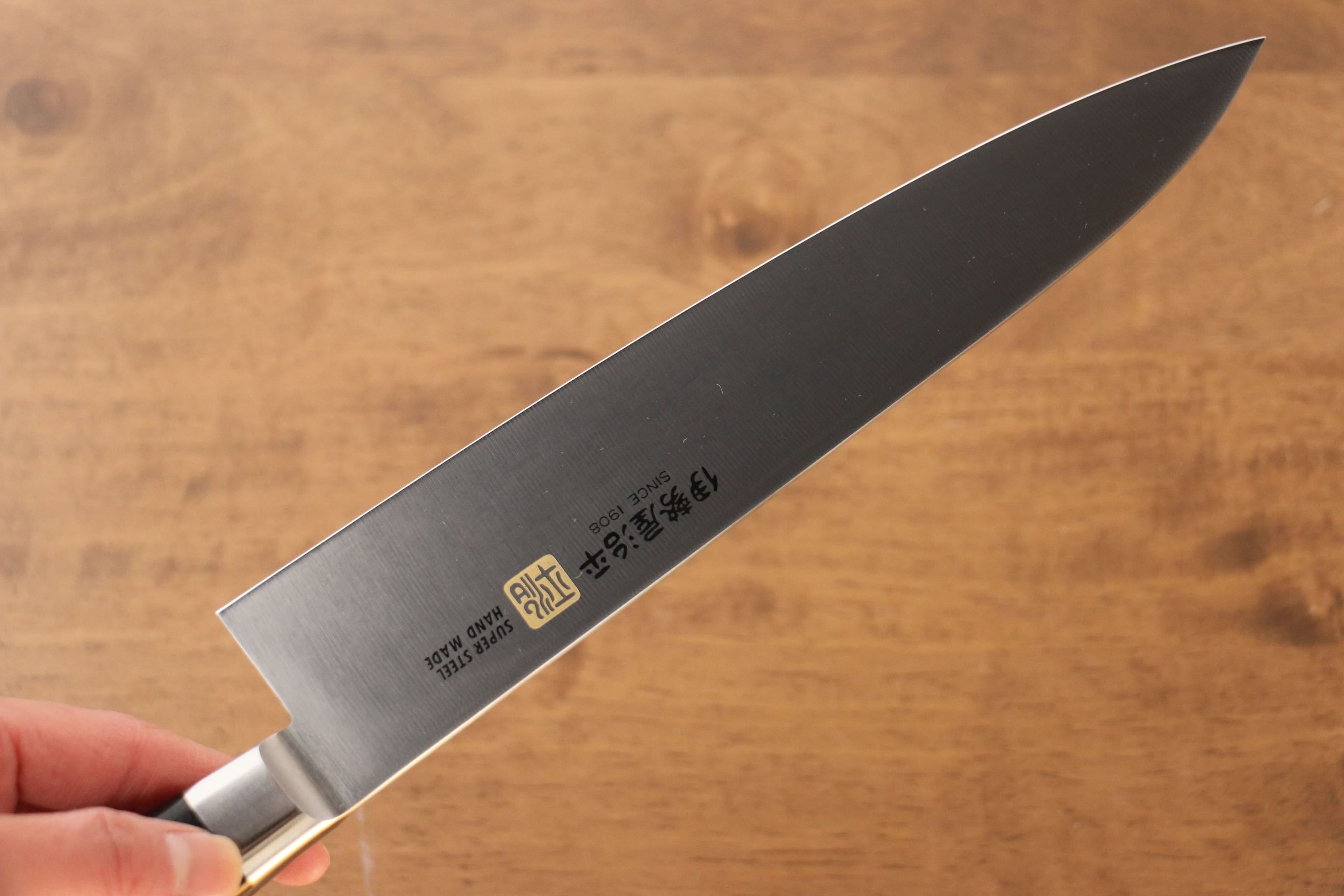 Iseya Molybdenum Gyuto 210mm Black Pakka wood Handle - Japanny - Best Japanese Knife