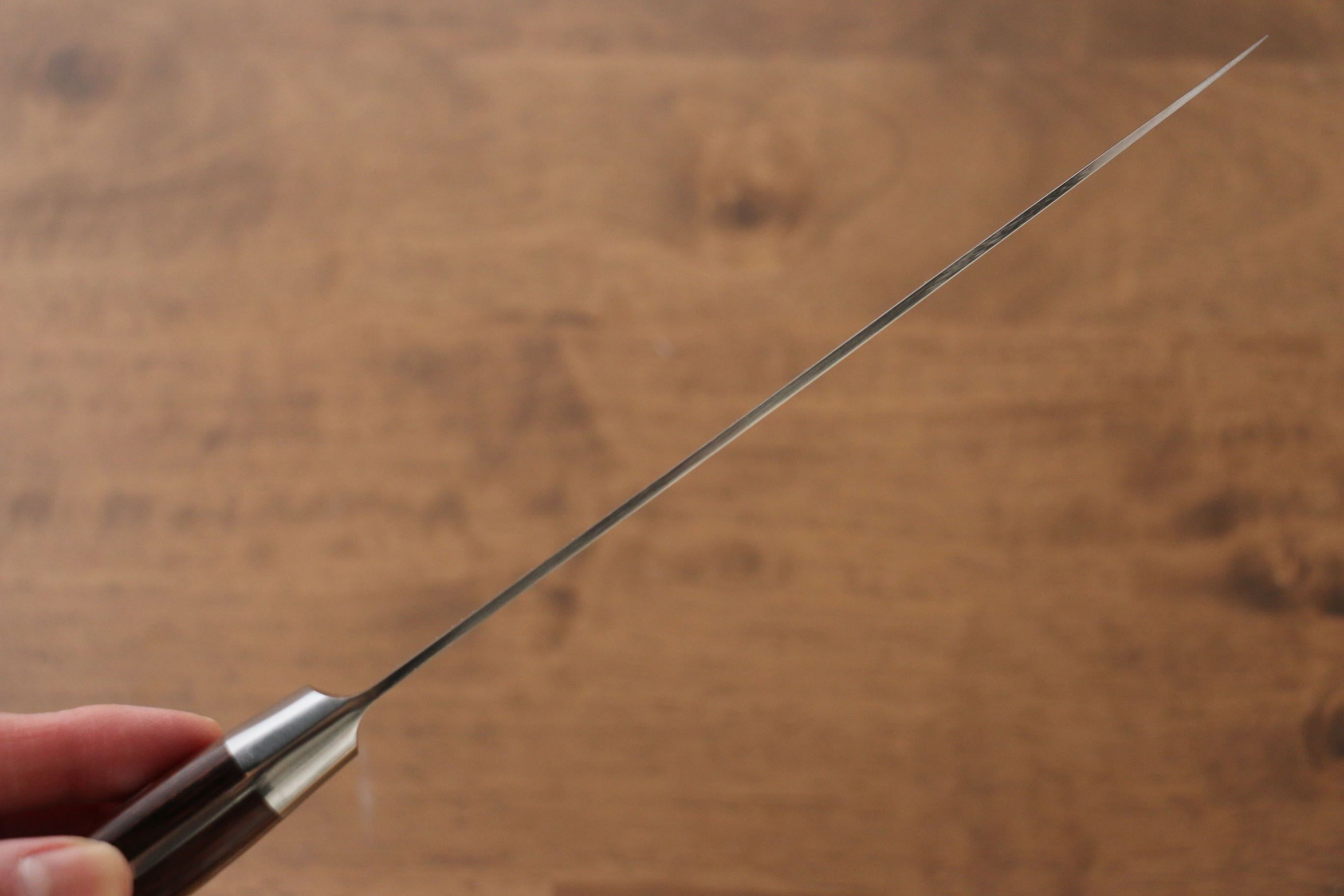 Iseya Molybdenum Santoku 180mm Mahogany Pakka wood Handle - Japanny - Best Japanese Knife