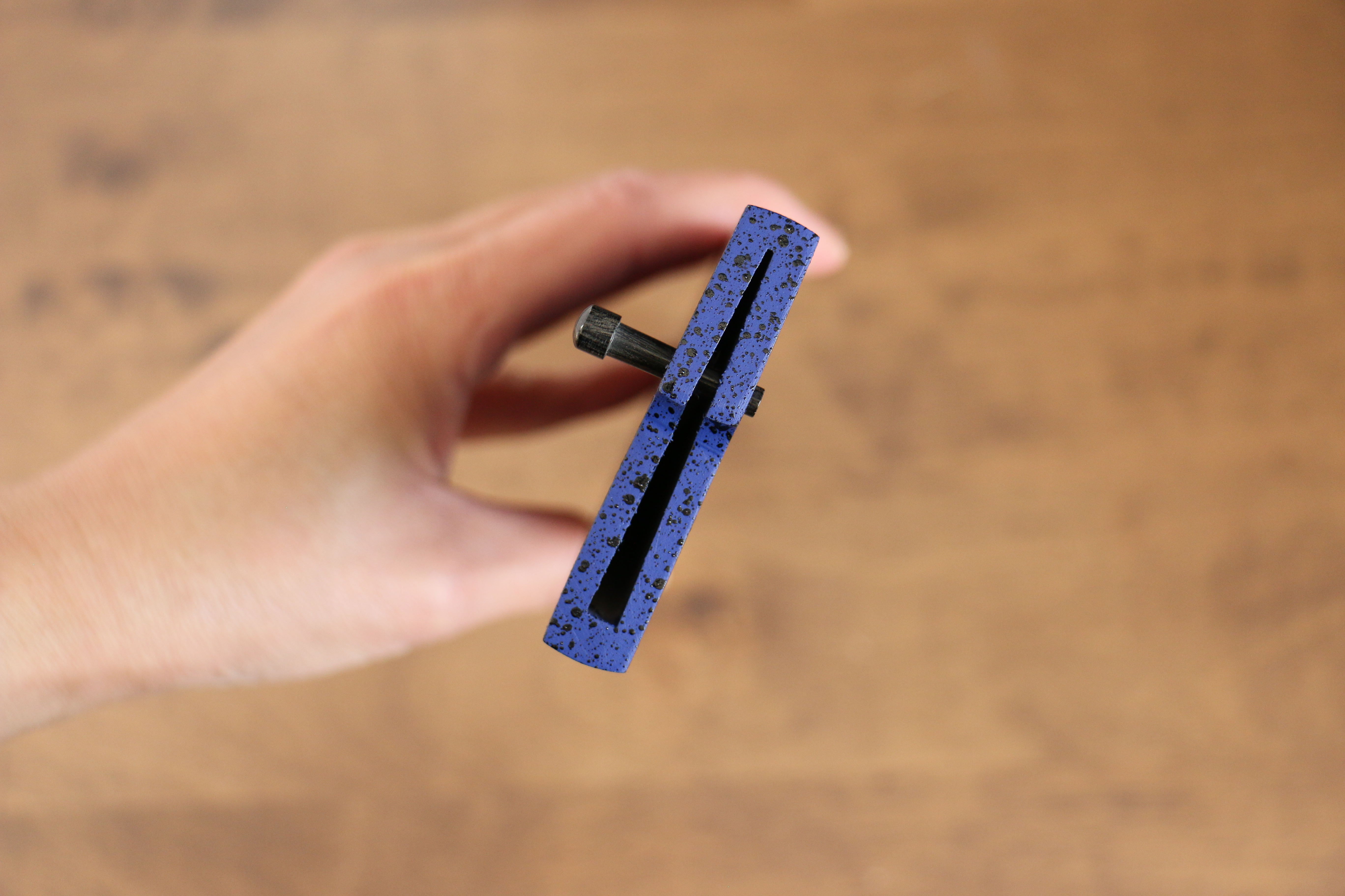 Blue Pakka wood Sheath for 210mm Gyuto with Plywood pin - Japanny - Best Japanese Knife