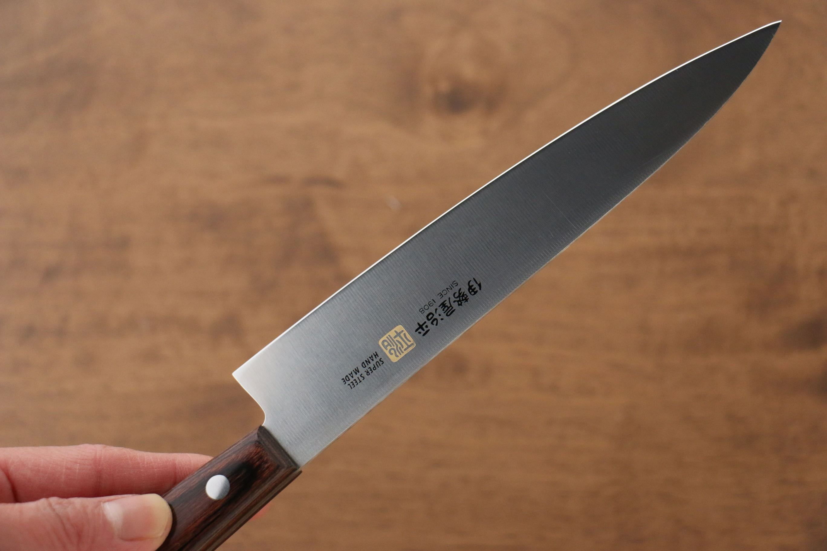 Iseya Molybdenum Petty-Utility 150mm Mahogany Handle - Japanny - Best Japanese Knife