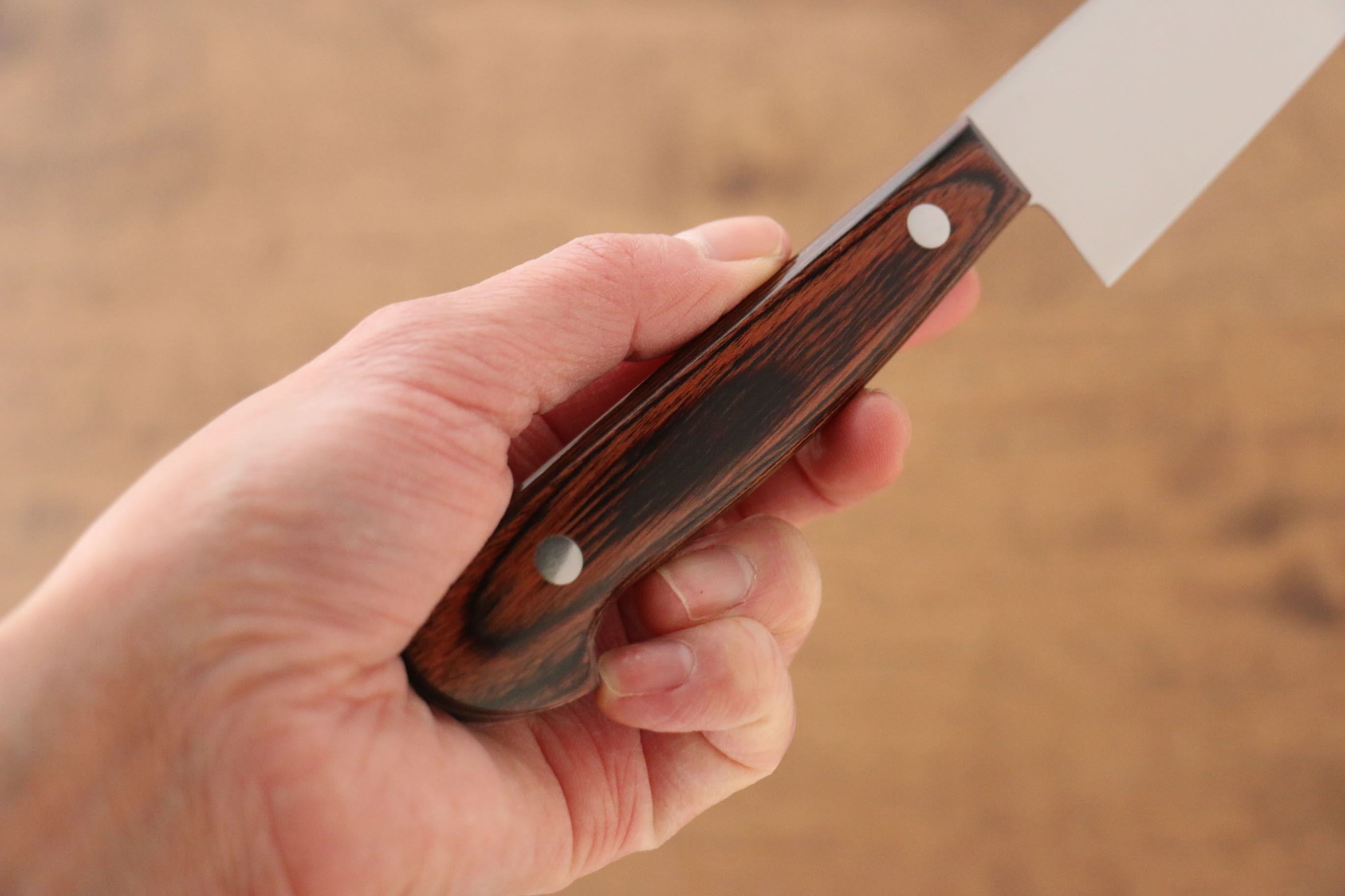 Iseya Molybdenum Petty-Utility 150mm Mahogany Handle - Japanny - Best Japanese Knife