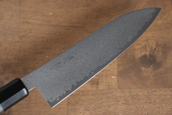 Seisuke VG10 Damascus Santoku 180mm Gray Pakka wood Handle - Japanny - Best Japanese Knife