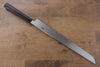 Jikko Silver Steel No.3 Sakimaru Yanagiba  330mm Shitan Handle - Japanny - Best Japanese Knife