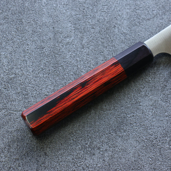Seisuke Stainless Steel Bread Slicer 240mm Red Pakkawood Handle - Seisuke Knife
