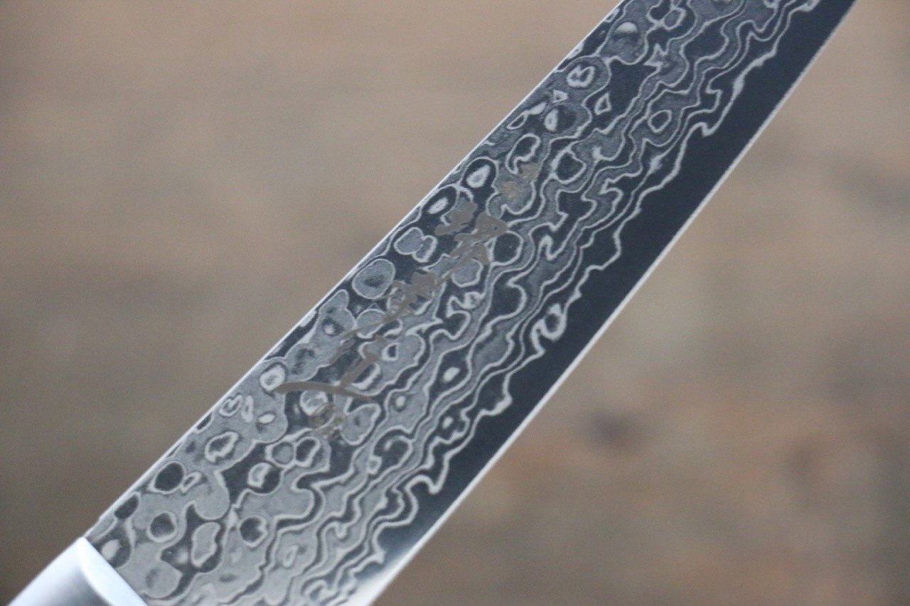 Sakai Takayuki AUS10 45 Layer Mirrored Finish Damascus Petty-Utility 135mm - Japanny - Best Japanese Knife