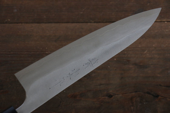 Nao Yamamoto Silver Steel No.3 Nashiji Gyuto 180mm Walnut Handle - Japanny - Best Japanese Knife