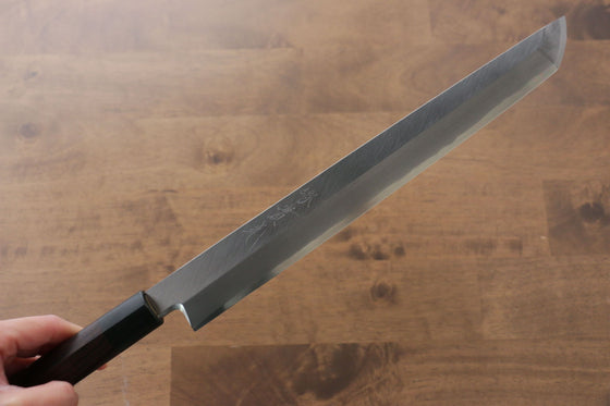 Jikko Silver Steel No.3 Sakimaru Yanagiba  270mm Shitan Handle - Japanny - Best Japanese Knife