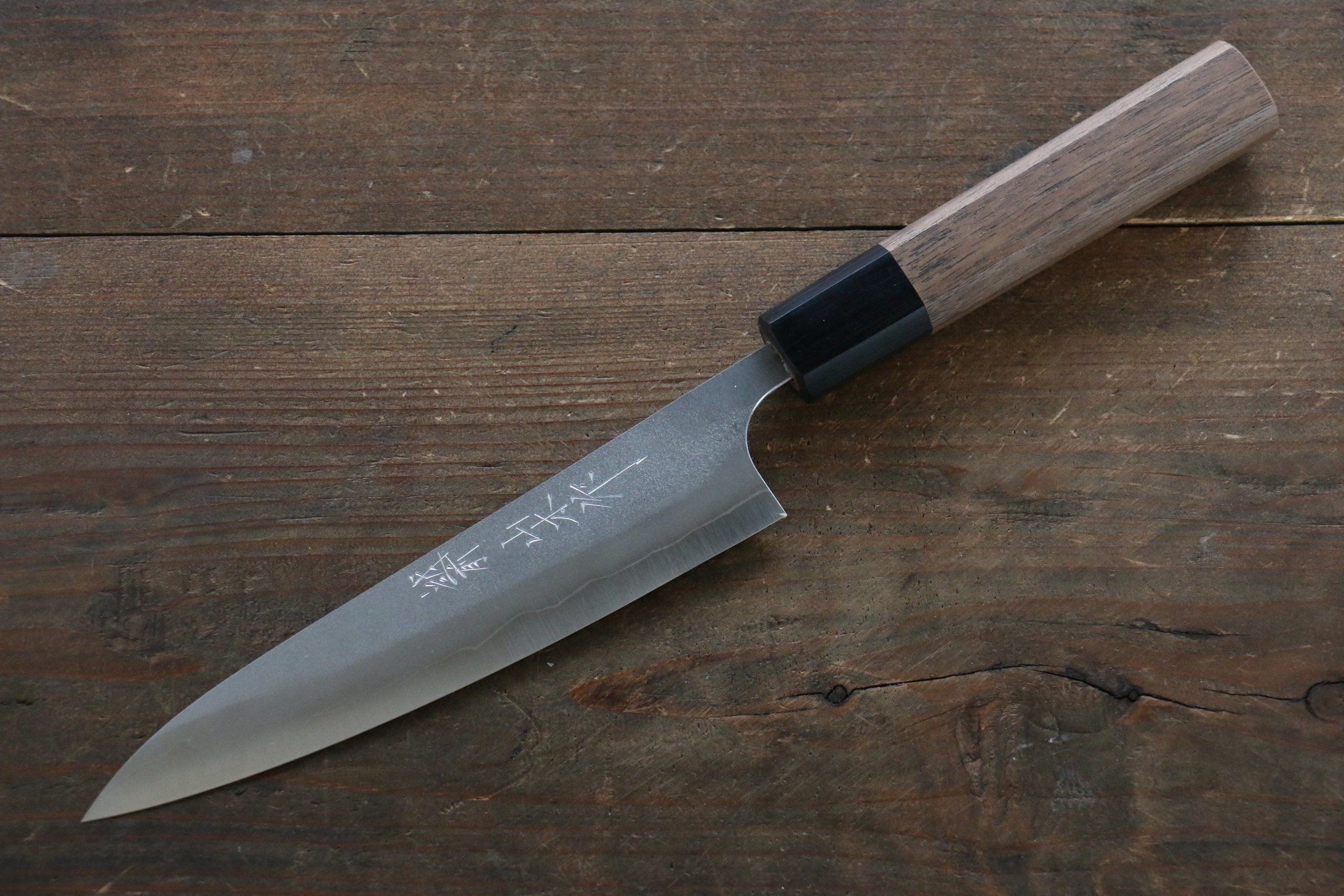 Nao Yamamoto Silver Steel No.3 Nashiji Petty-Utility 150mm Walnut Handle - Japanny - Best Japanese Knife