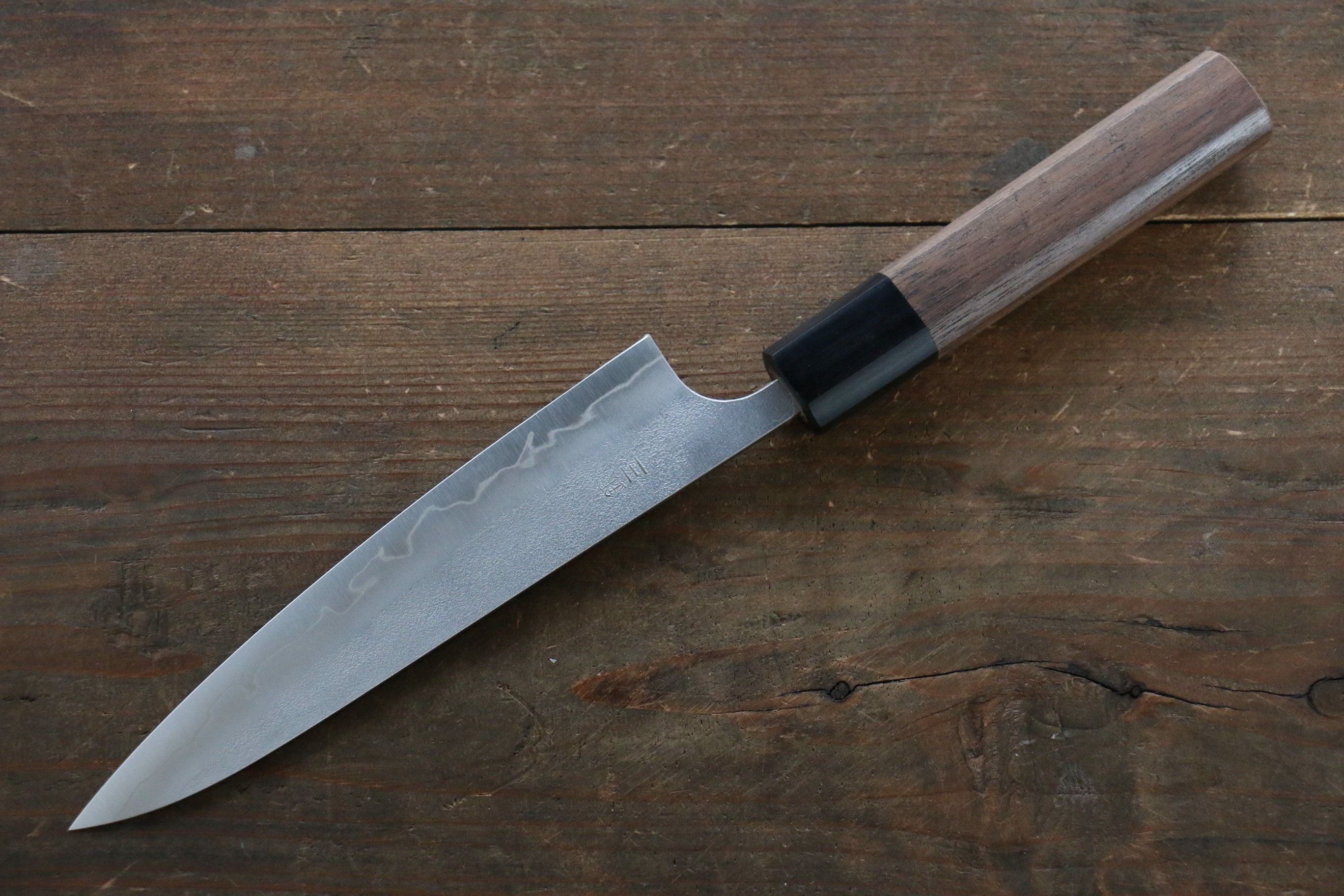 Nao Yamamoto Silver Steel No.3 Nashiji Petty-Utility 150mm Walnut Handle - Japanny - Best Japanese Knife