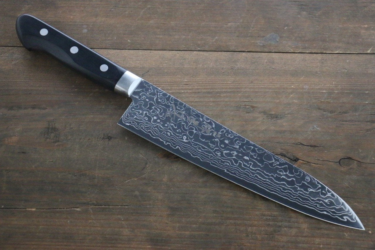 Sakai Takayuki AUS10 45 Layer Mirrored Finish Damascus Gyuto 210mm - Japanny - Best Japanese Knife