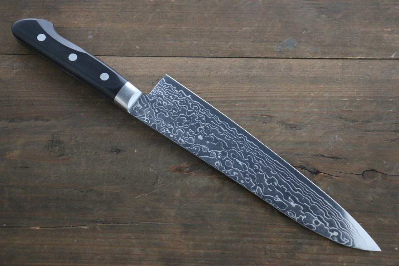 Sakai Takayuki AUS10 45 Layer Mirrored Finish Damascus Gyuto 210mm - Japanny - Best Japanese Knife