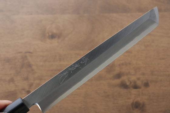 Jikko Silver Steel No.3 Sakimaru Yanagiba  210mm Shitan Handle - Japanny - Best Japanese Knife