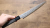 Kanjyo VG10 Damascus Kiritsuke Petty-Utility 180mm Gray Pakka wood Handle - Japanny - Best Japanese Knife