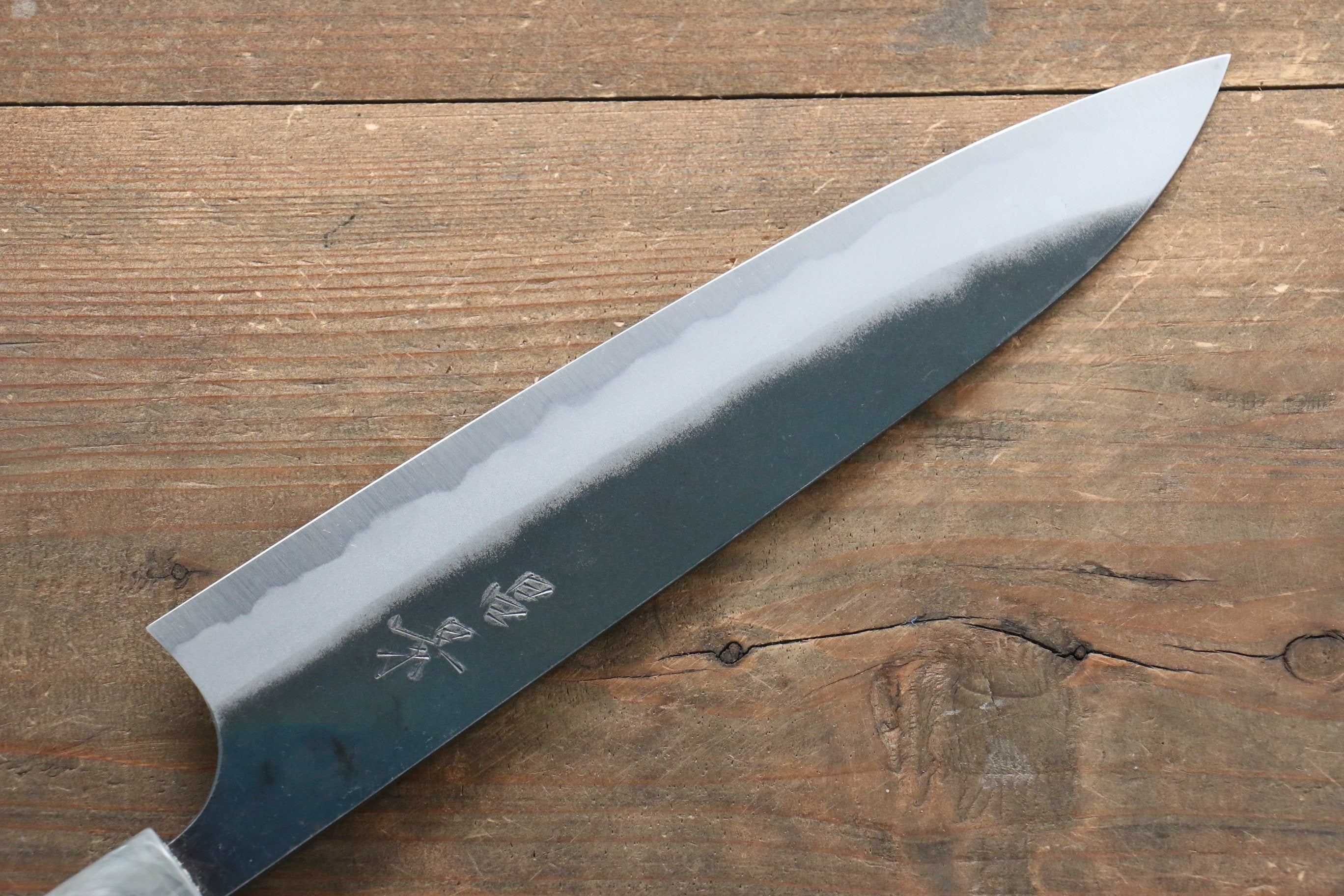 Masakage Masakage Mizu Blue Steel No.2 Black Finished Gyuto 210mm with American Cherry Handle - Japanny - Best Japanese Knife