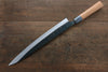 Masakage Masakage Mizu Blue Steel No.2 Black Finished Sujihiki 300mm with American Cherry Handle - Japanny - Best Japanese Knife