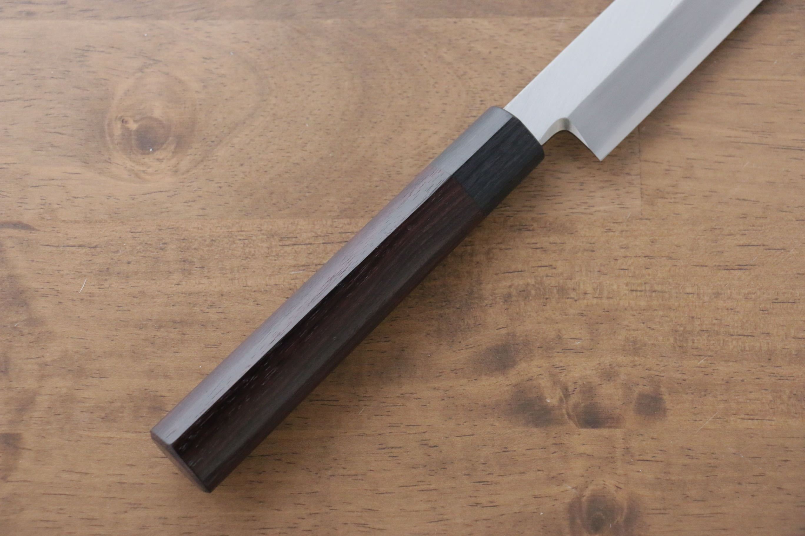 Jikko Silver Steel No.3 Kiritsuke Yanagiba  300mm Shitan Handle - Japanny - Best Japanese Knife