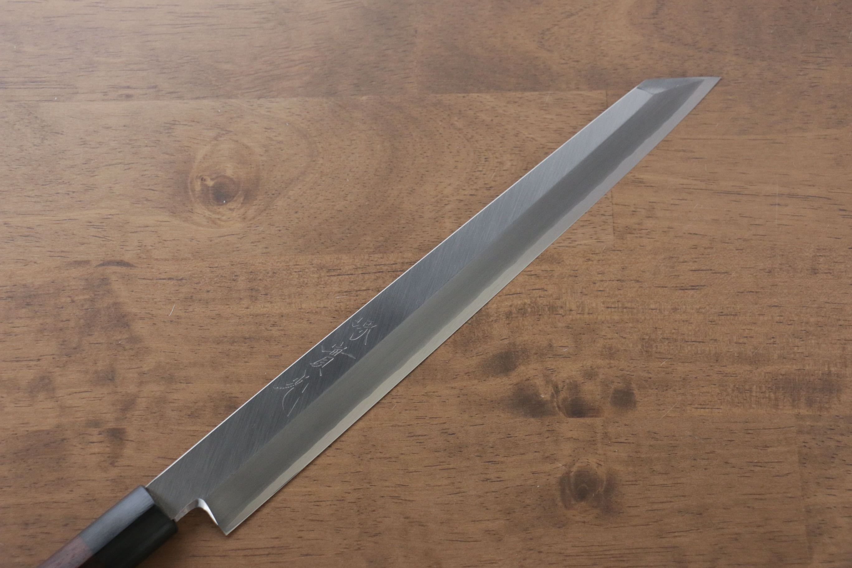 Jikko Silver Steel No.3 Kiritsuke Yanagiba  270mm Shitan Handle - Japanny - Best Japanese Knife