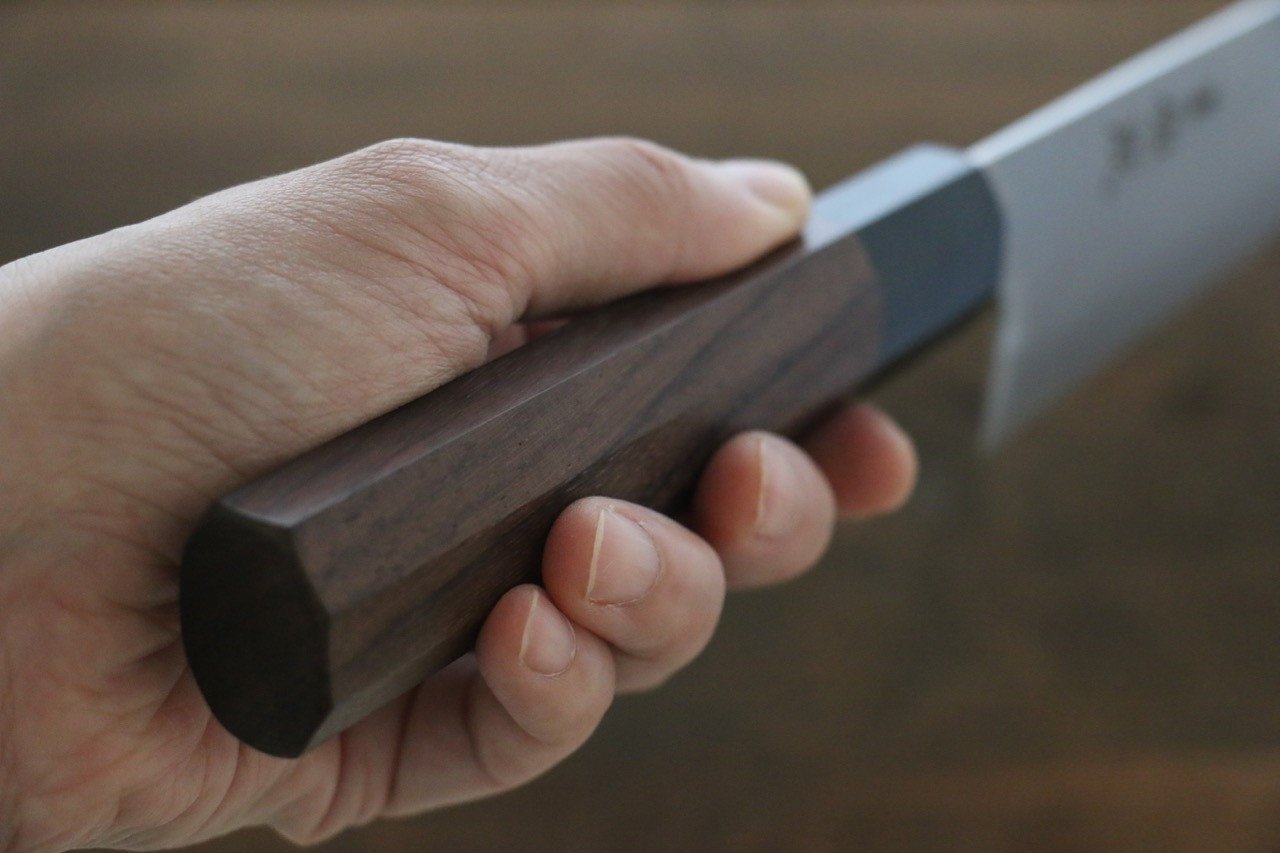 Sukenari SG2 3 Layer Kiritsuke Gyuto 210mm Shitan Handle - Japanny - Best Japanese Knife