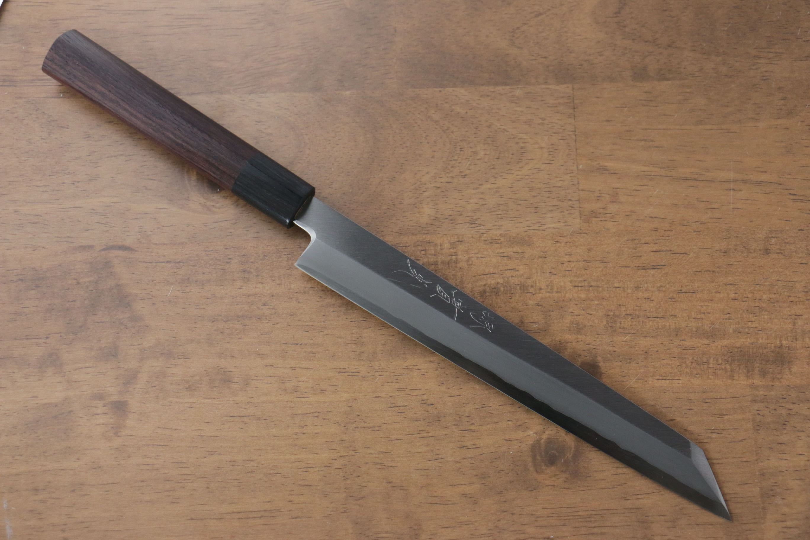 Jikko Silver Steel No.3 Kiritsuke Yanagiba  210mm Shitan Handle - Japanny - Best Japanese Knife