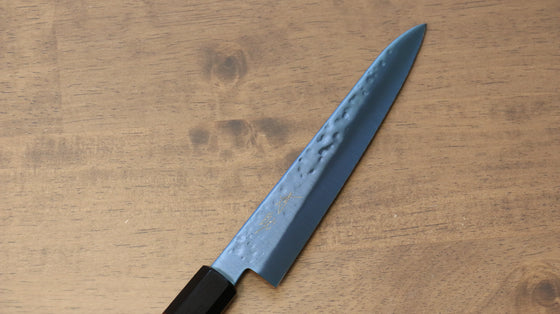 Seisuke SK-85 steel Ion plating Hammered Petty-Utility 150mm Red Pakka wood Handle - Japanny - Best Japanese Knife