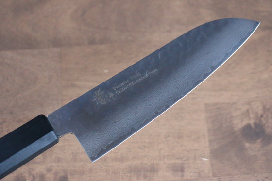 Sakai Takayuki Nanairo VG10 33 Layer Santoku 180mm ABS resin(Black Lacquered) Handle - Japanny - Best Japanese Knife