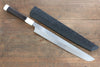 Sakai Takayuki Genbu Honyaki White Steel No.2 Sakimaru Yanagiba 300mm Ebony with Double Ring Handle with Sheath - Japanny - Best Japanese Knife