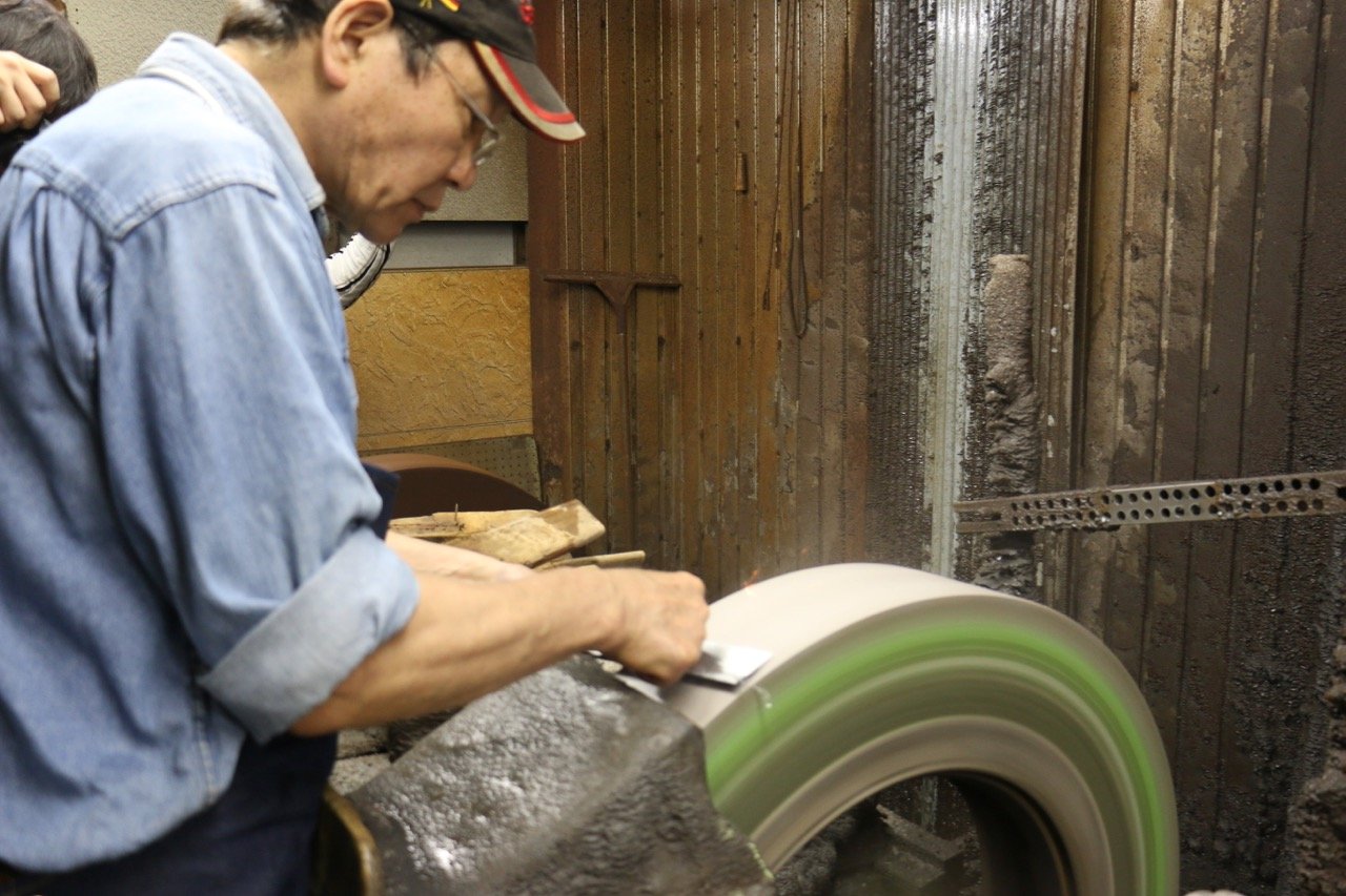 [Left Handed] Hideo Kitaoka White Steel No.2 Damascus Yanagiba Japanese Chef Knife 300mm - Japanny - Best Japanese Knife