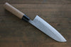 Seisuke Blue Steel No.2 Nashiji Santoku 165mm Chestnut Handle - Japanny - Best Japanese Knife