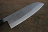 Seisuke Blue Steel No.2 Nashiji Santoku 165mm Chestnut Handle - Japanny - Best Japanese Knife