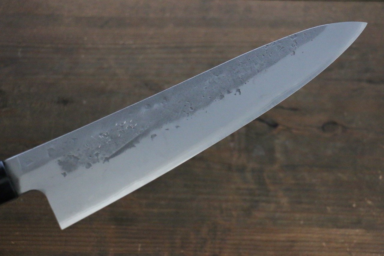 Seisuke Blue Steel No.2 Nashiji Gyuto 210mm Chestnut Handle - Japanny - Best Japanese Knife