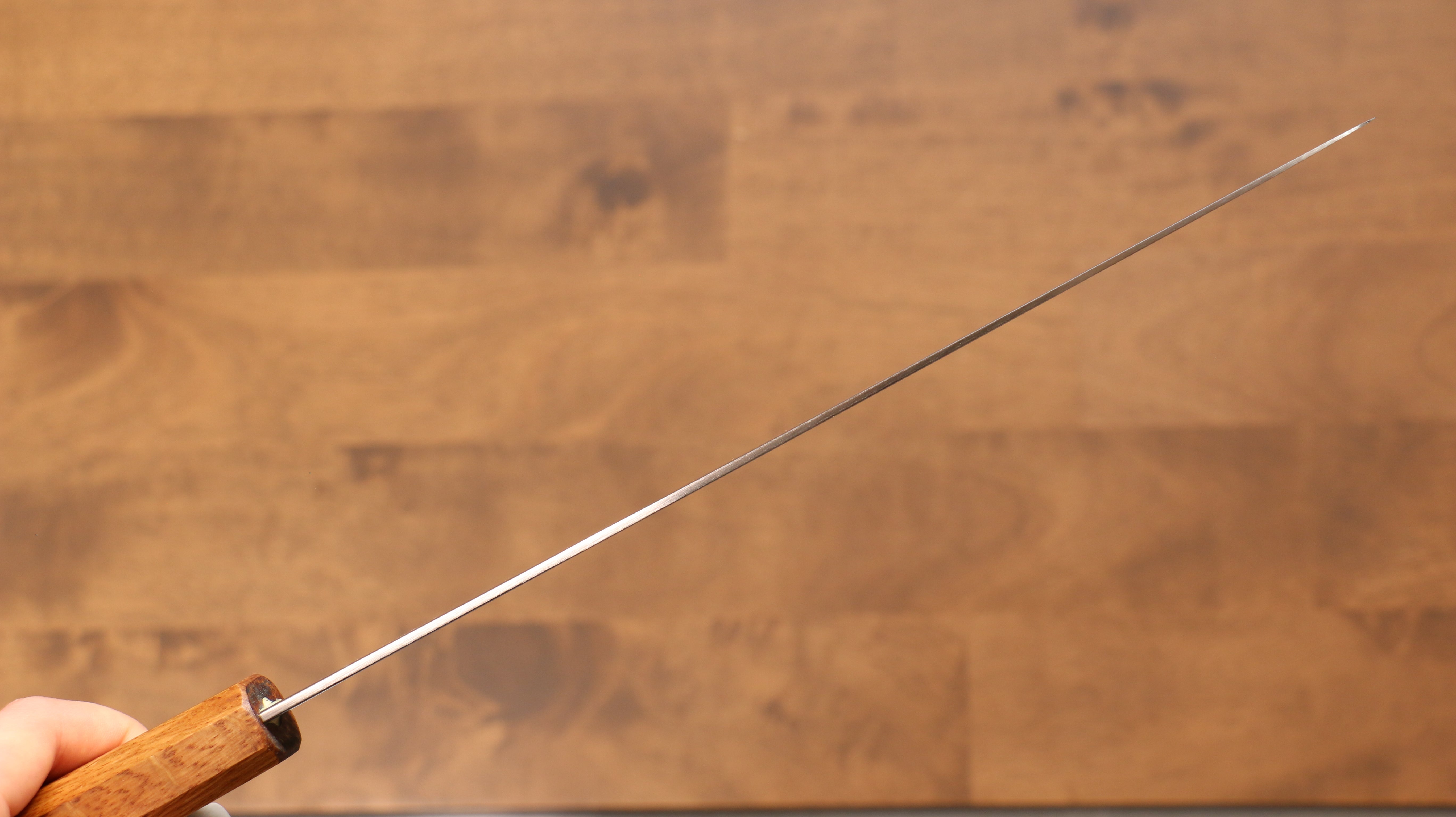 Kajin Cobalt Special Steel Damascus Gyuto 240mm Burnt Oak (Mehakkaku) Handle - Japanny - Best Japanese Knife